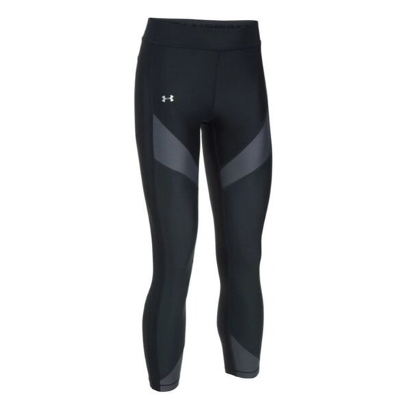 Under Armour HG Color Blocked Ankle Crop 24" Leggings - Picture 1 of 7